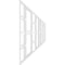 Ekena Millwork Set of Four Panels for 94 1/2"W x 28 1/4"H Granby Fretwork Wainscot Wall Paneling WPKP14X01X47GBY - alternate 4
